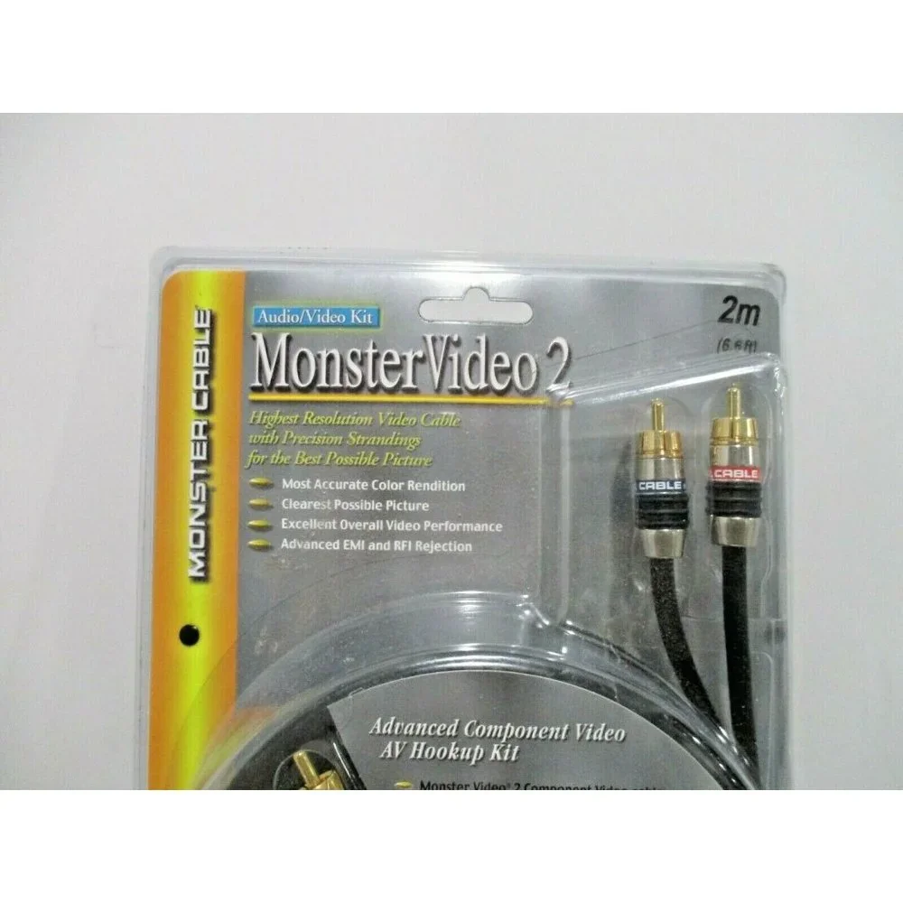 *Monster Video 2 NEW cable HDTV connection cord high performance video 2M 6.6 ft